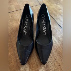 Calvin Klein block heels